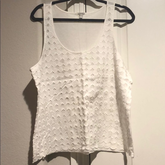 J. Crew Tops - White Cutout Tank